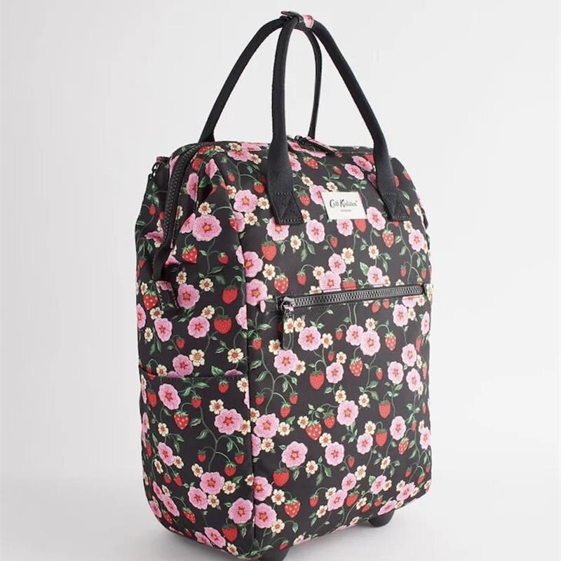 کیف وارداتی Cath Kidston Black Floral Print Wheele mix colors